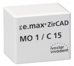 IPS e.max ZirCAD IVOCLAR - B40L - Teinte 0 - la boîte de 9 blocs